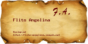 Flits Angelina névjegykártya